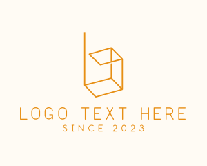 Coworking - Logistics Box Letter B logo design
