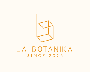 Orange - Logistics Box Letter B logo design