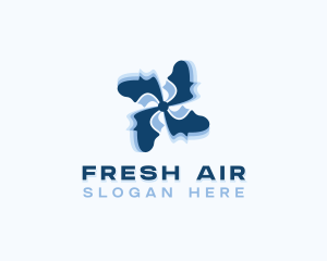 Fan Propeller HVAC logo design