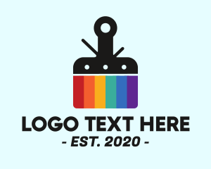Digital Print - Paint Brush Television logo design