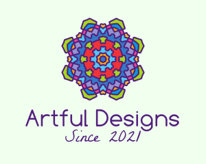 Decorative Jewel  Mandala  logo design