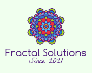 Fractal - Decorative Jewel  Mandala logo design