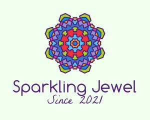 Decorative Jewel  Mandala  logo design