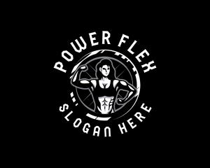 Bicep - Strong Woman Gym logo design