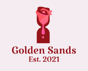 Rose Sand Glass logo design