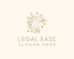 Crystal - Elegant Radiant Gem logo design