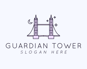 Tower Bridge Night logo design