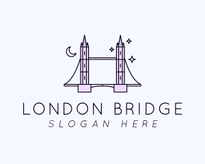 London - Tower Bridge Night logo design