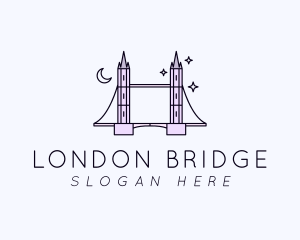 Tower Bridge Night logo design