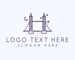 Linear - Tower Bridge Night logo design