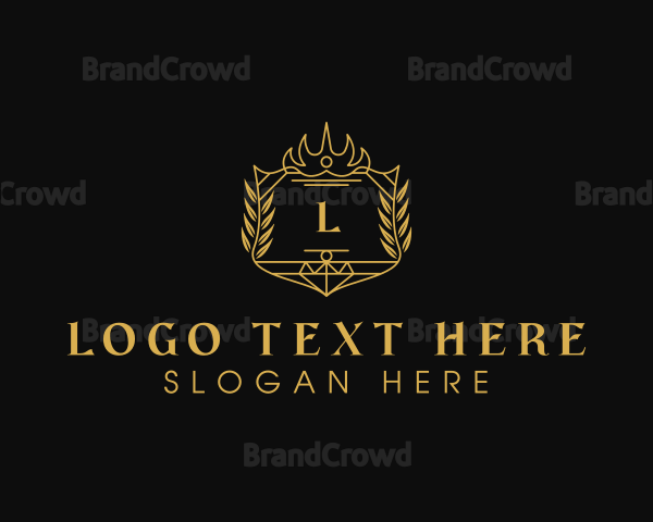 Regal Crown Wreath Boutique Logo