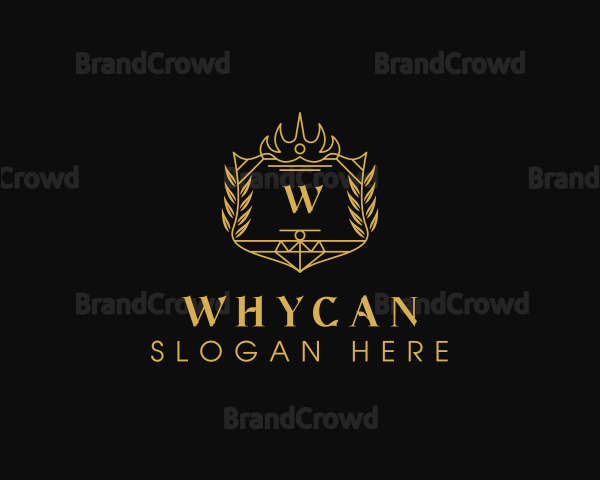 Regal Crown Wreath Boutique Logo