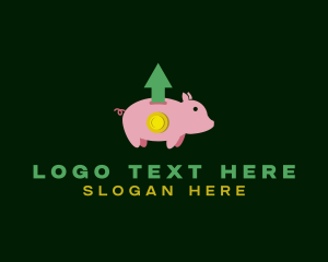 Piggy Bank Coin Savings Logo