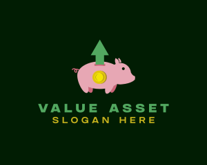 Piggy Bank Coin Savings logo design