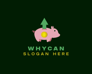 Asset Management - Piggy Bank Coin Savings logo design