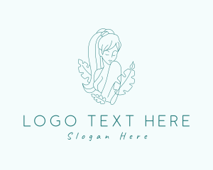 Beauty Product - Natural Woman Body logo design