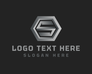 Metal - Modern Industrial Letter S logo design