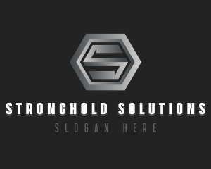 Modern Industrial Letter S logo design