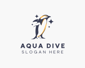 Wildlife Penguin Animal logo design