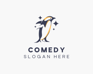 Aquatic - Wildlife Penguin Animal logo design