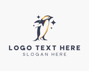Resort - Wildlife Penguin Animal logo design