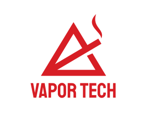 Vapor - Triangle Cigarette Vape Smoke logo design