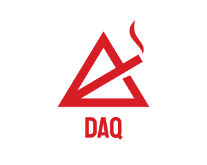 Tobacco - Triangle Cigarette Vape Smoke logo design