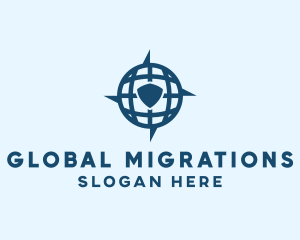 Global Digital Shield logo design