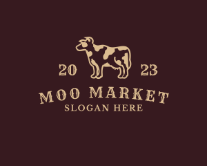 Cow - Cow Milk Farm logo design