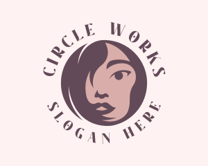Round - Round Woman Face logo design