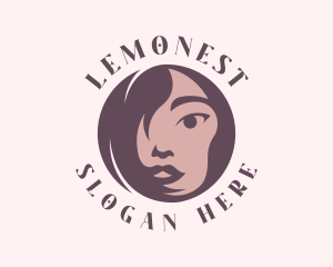 Round - Round Woman Face logo design