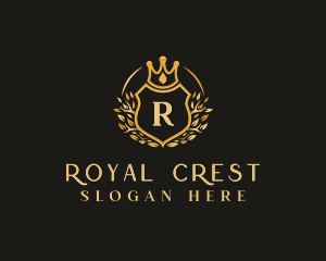 Royal Crown Crest logo design