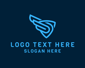 Network - Modern Shield Letter S logo design
