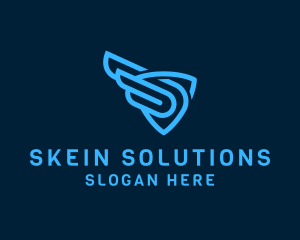 Modern Shield Letter S logo design