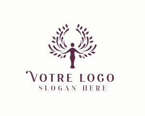 Woman Tree Nature Logo