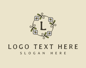 Gift Shop - Wedding Flower Wreath Garland logo design