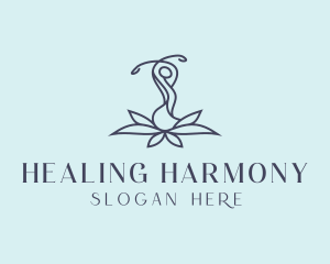 Yoga Lotus Healing logo design