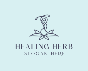 Yoga Lotus Healing logo design