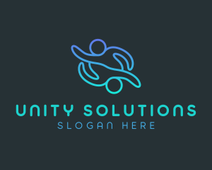 United - Human Teamwork Support logo design