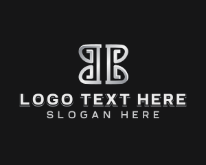 Letter B - Iron Metal Construction logo design