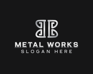 Metal - Iron Metal Construction logo design