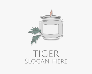 Fragrant Candle Jar  Logo