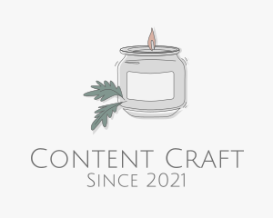 Fragrant Candle Jar  logo design