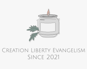 Fragrant Candle Jar  logo design