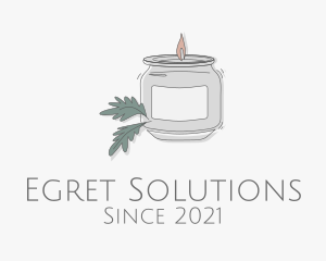 Fragrant Candle Jar  logo design