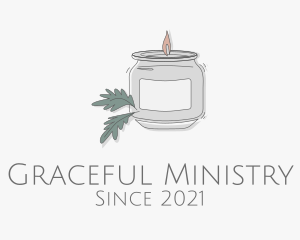Ministry - Fragrant Candle Jar logo design