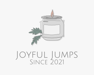 Fragrant Candle Jar  logo design