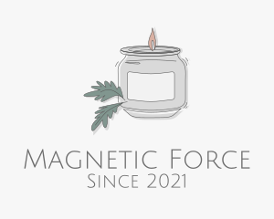 Fragrant Candle Jar  logo design