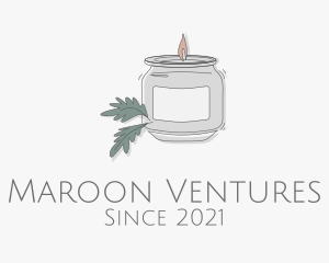 Fragrant Candle Jar  logo design