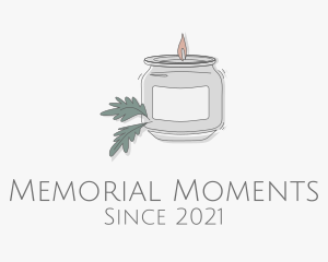 Commemoration - Fragrant Candle Jar logo design